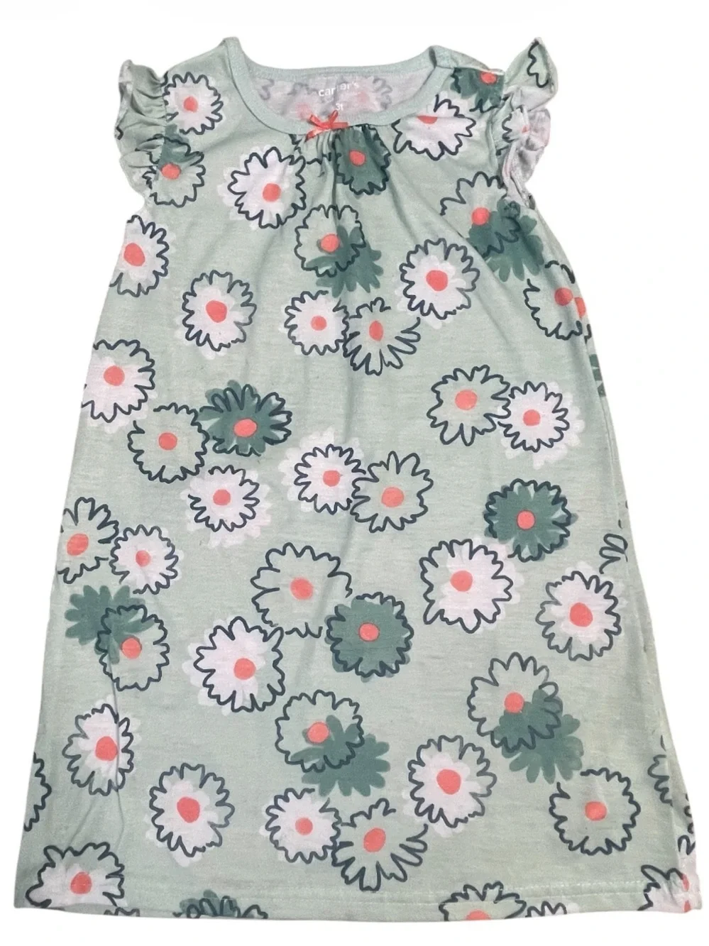 Carter's Mint Green Floral Toddler Girl Nightgown